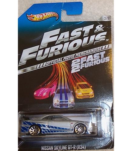 ミニカー Hotwheels fast&furious s2000 GT-R R34 Amazon.com: Hot Wheels 2014 Fast & Furious 3/8 - Nissan